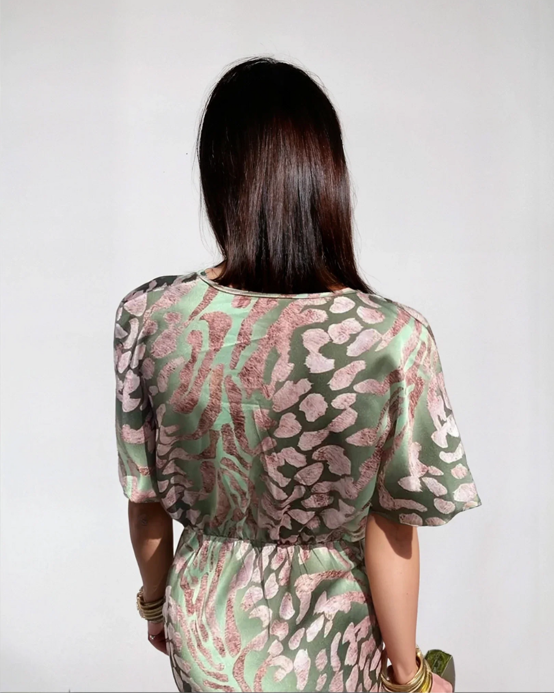 Jade | Twisted V-Neck Dress